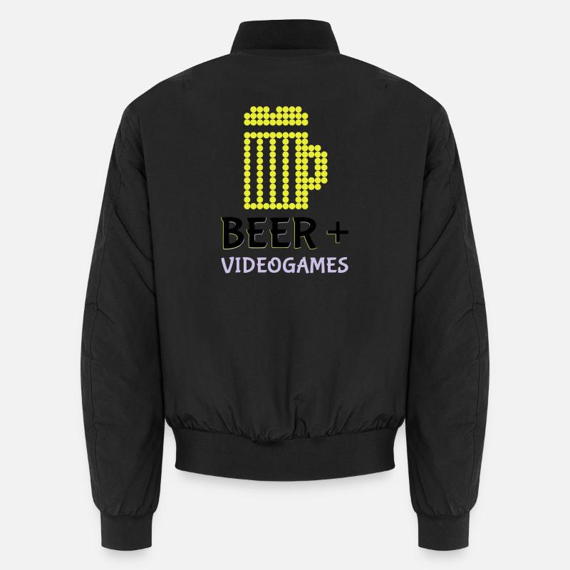 Pixel-Bier-Videospiele Unisex Bomberjacke