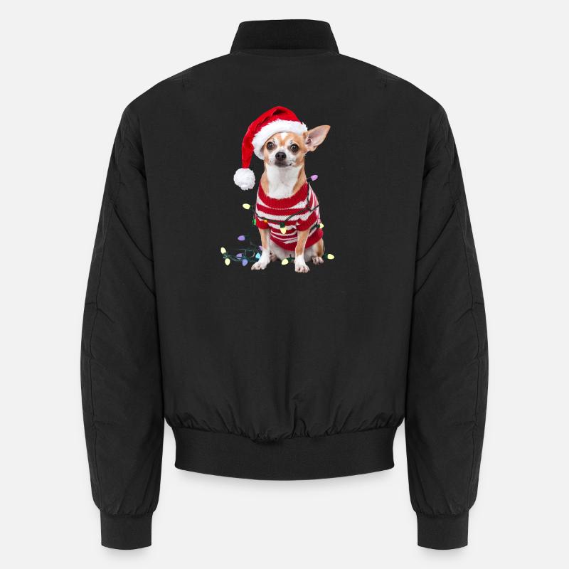 Chihuahua Weihnachten Weihnachtspullover Hund süß Unisex Bomberjacke