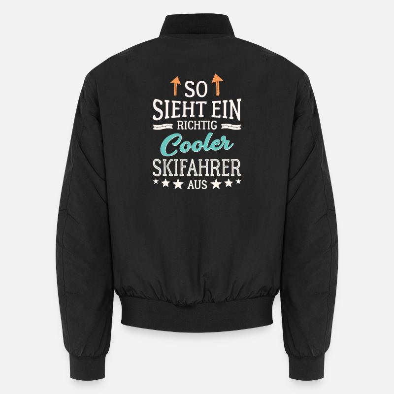 So sieht ein richtig cooler Skifahrer aus  Unisex Bomberjacke