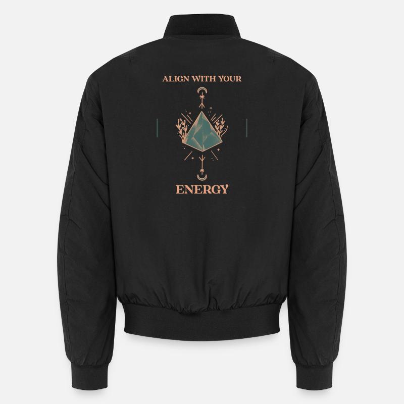 align_with_you_Energy - Unisex Bomberjacke - Schwarz