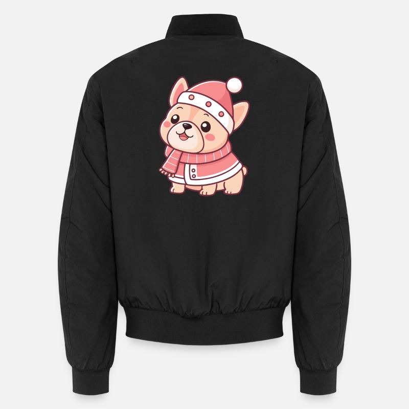 Rosa Welpen-Winter-Chic Unisex Bomberjacke