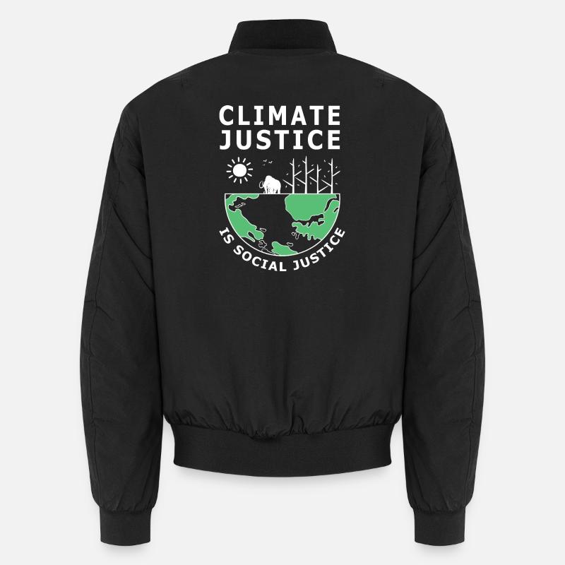 Climate change Environment Environmental protection - Unisex Bomber Jacket - black