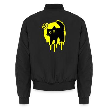 Chat Chat - Bomber unisexe - noir - Dos - AI Model Male 185 light (185cm)