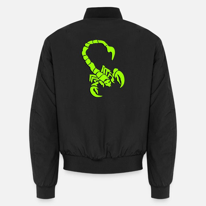 skorpion_01_3d - Unisex Bomberjacke - Schwarz
