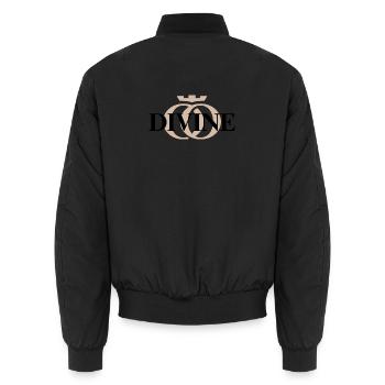 DIVINE OPPOLINE – Feminine Energy Collection - Unisex Bomber Jacket - black - Back - AI Model Male 185 light (185cm)