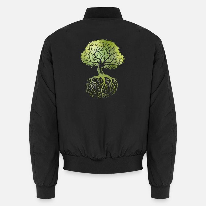 Roots - Unisex Bomber Jacket - black