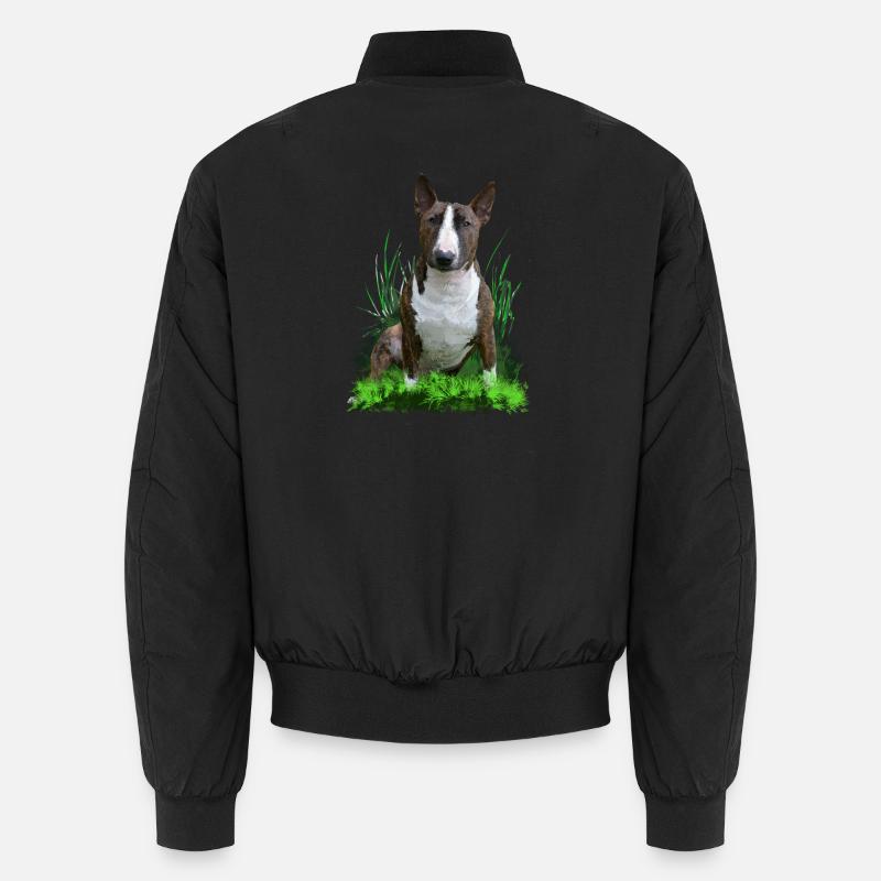 Bullterrier - Unisex Bomber Jacket - black