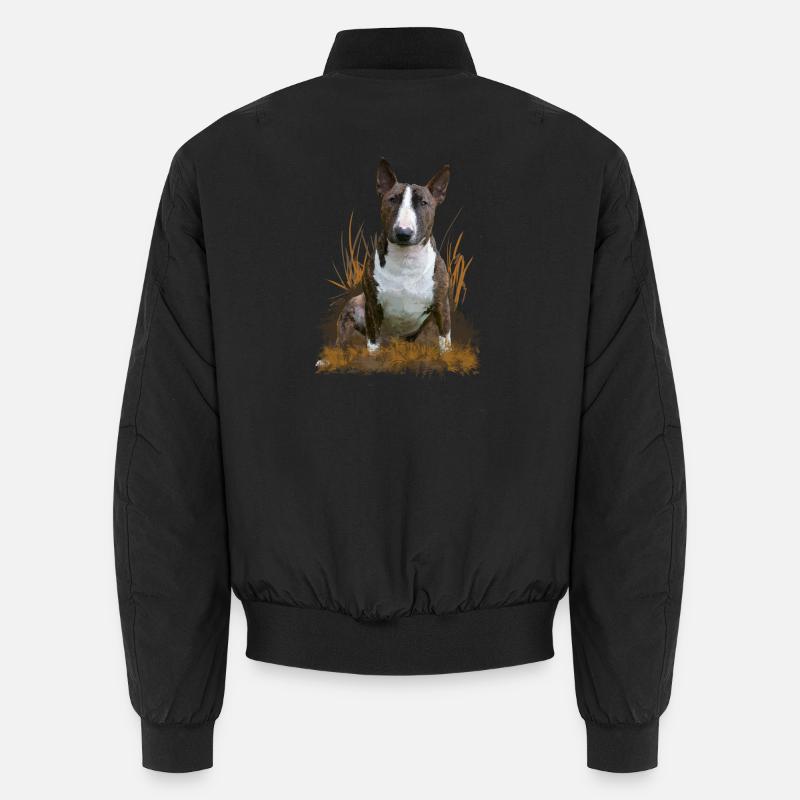 Bullterrier - Unisex Bomberjacke - Schwarz