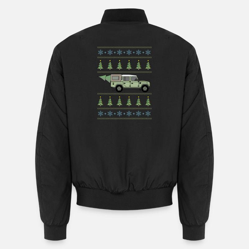 Defender Pickup - Weihnachtsbaum Unisex Bomberjacke