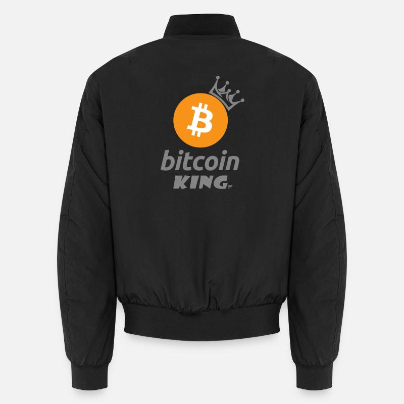 Bitcoin King Crown Logo Tee Bomber unisexe