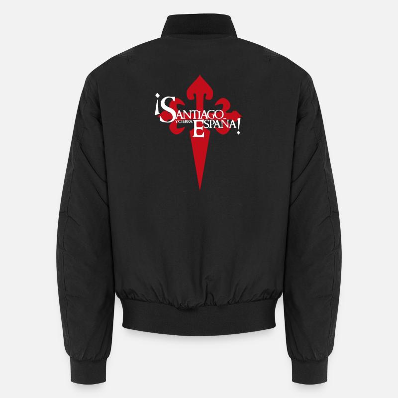 James (dark) - Unisex Bomber Jacket - black