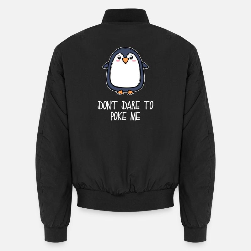 Antarctique Animal Mignon Pingouin Seabird Déclaration Bomber unisexe