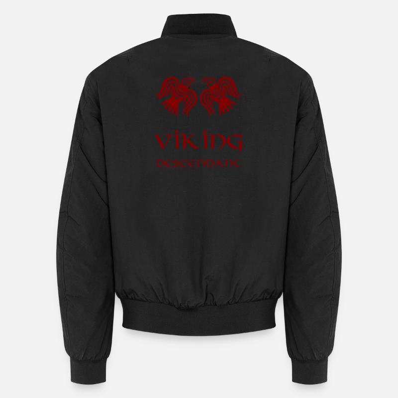 Viking Descendant Rust - Unisex Bomber Jacket - black