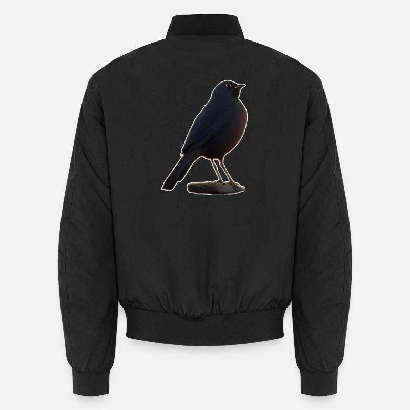 Blackbird - Unisex Bomber Jacket - black