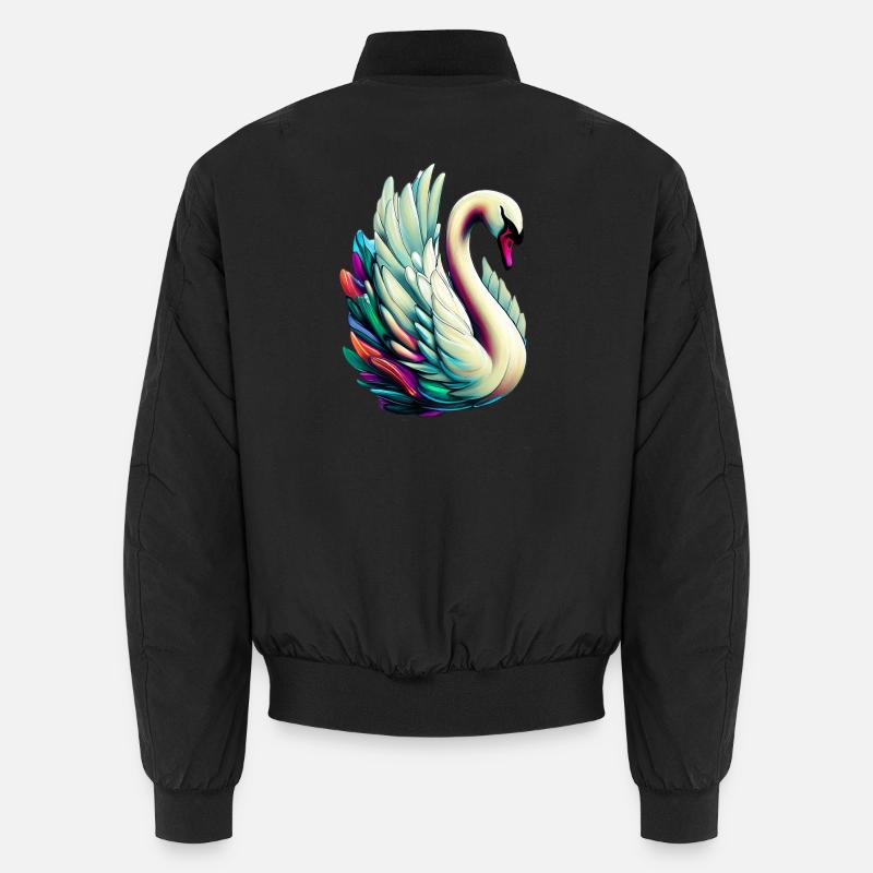 Swan Unisex Bomber Jacket
