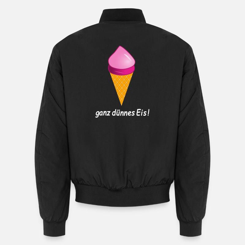 ganz dünnes Eis Eiscreme Unisex Bomberjacke