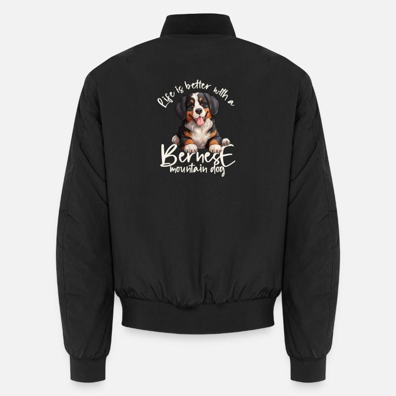 Bernese mountain dog Unisex Bomber Jacket