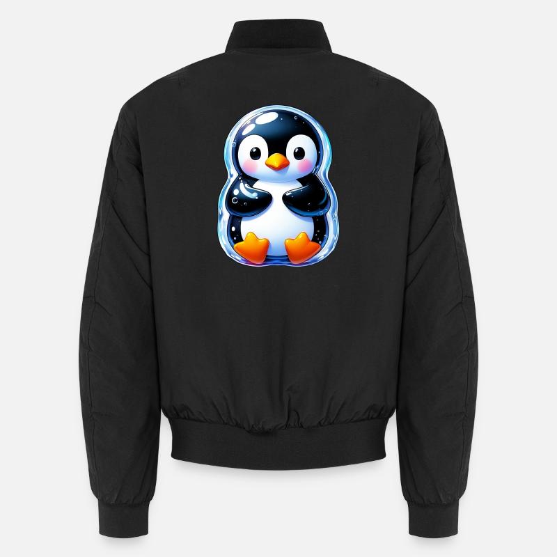 Pinguin - Unisex Bomberjacke - Schwarz