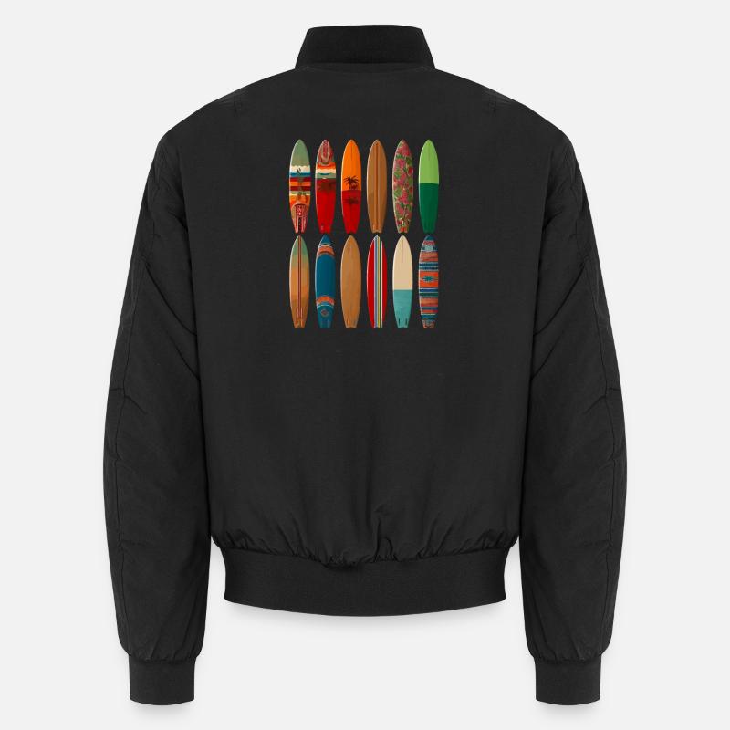 Conception de surfeur coloré pour la mode de plage Bomber unisexe