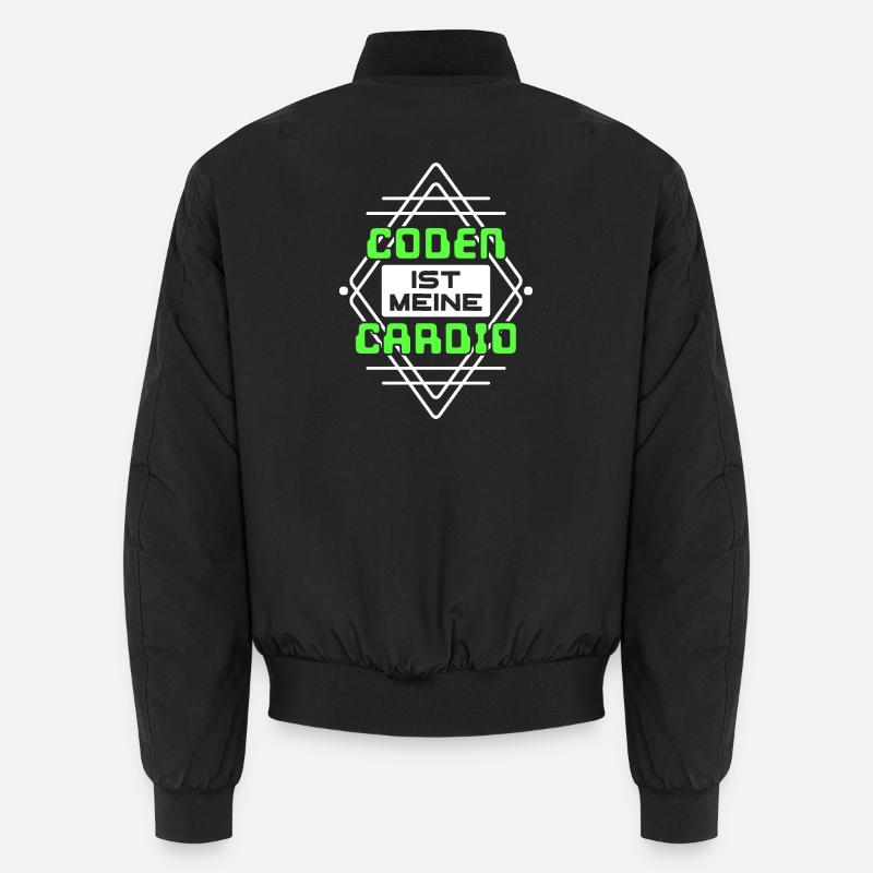 Coden Statement Developer Computerfreak Scripting - Unisex Bomber Jacket - black