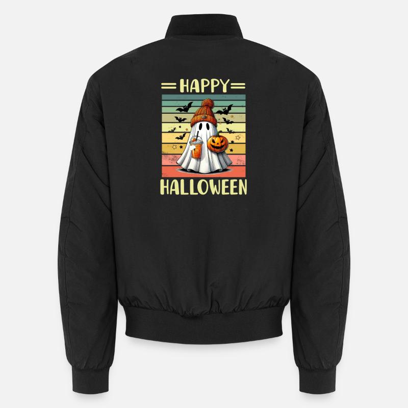 Fantôme d’Halloween - Bomber unisexe - noir