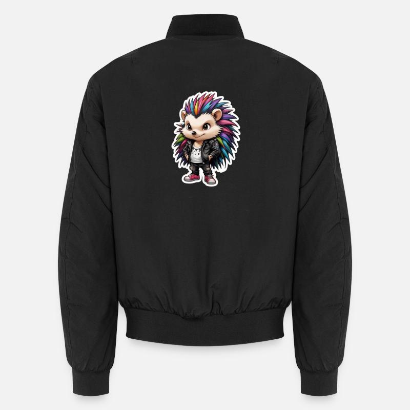 hérisson rockeur Bomber unisexe