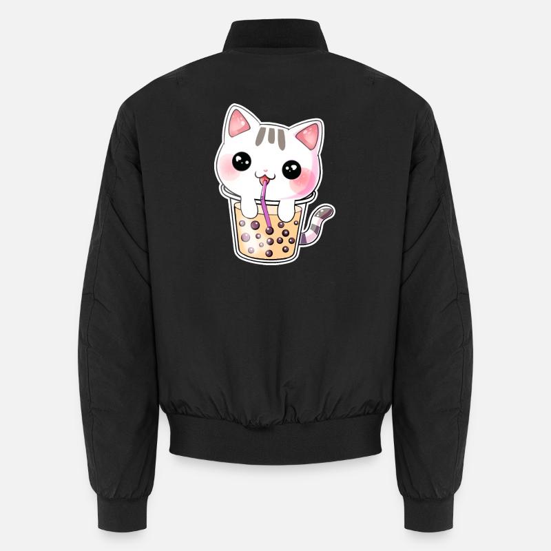 Kawaii Bubble Tea Chat Bomber unisexe