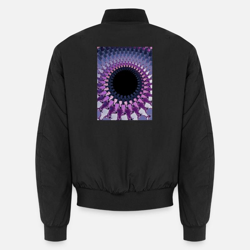 Abstract - Unisex Bomber Jacket - black