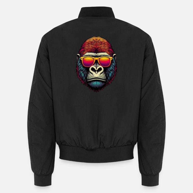 Gorilla - Unisex Bomberjacke - Schwarz