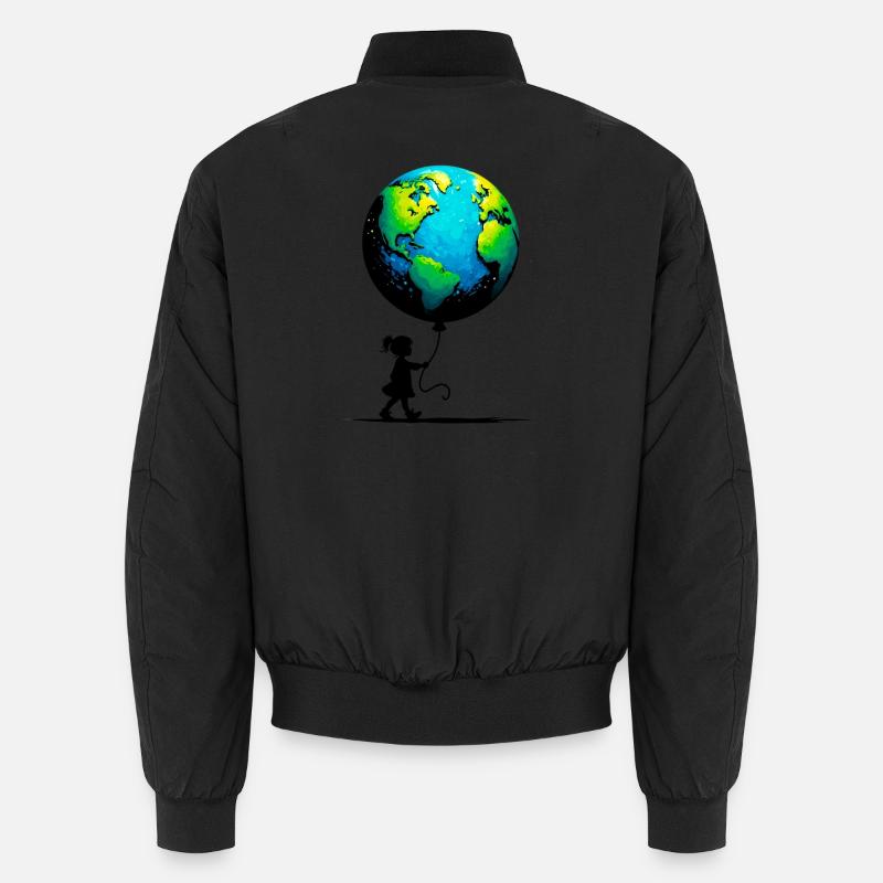 Planet Erde Unisex Bomberjacke
