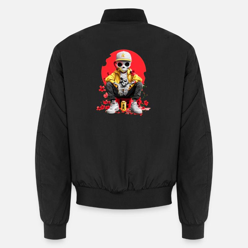 Japan Skeleton - Unisex Bomberjacke - Schwarz