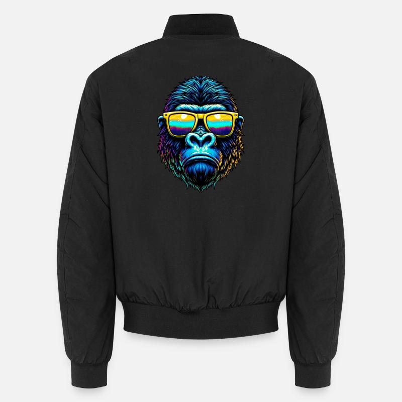 Gorilla - Unisex Bomberjacke - Schwarz