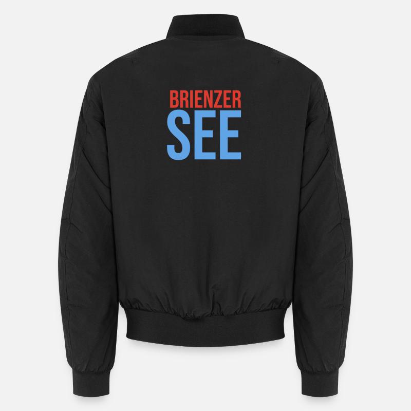 Lake Brienz Souvenir - Unisex Bomber Jacket - black