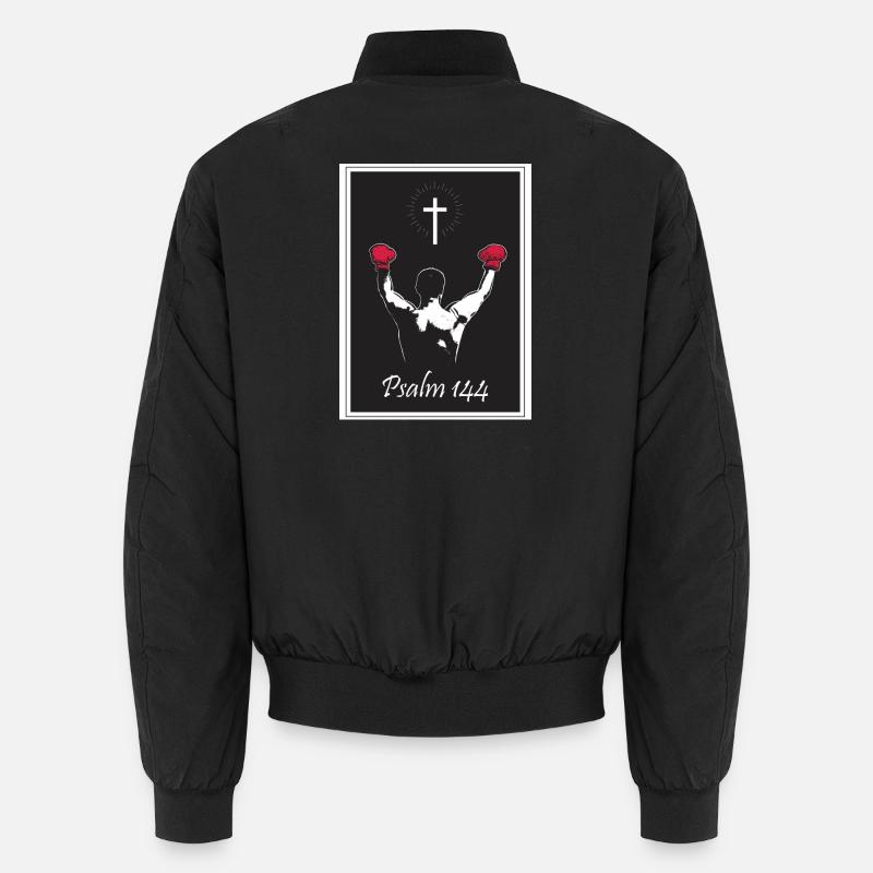Psalm 144 - Unisex Bomber Jacket - black