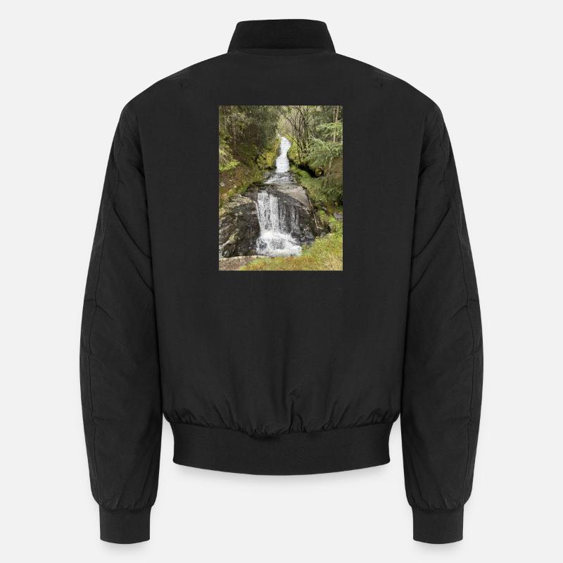 Nature Park Waterfall Design Unisex Bomber Jacket
