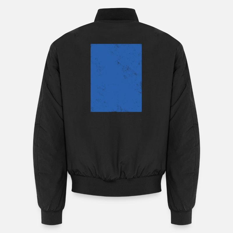 Einfacher blauer Farbverlauf Design Unisex Bomberjacke