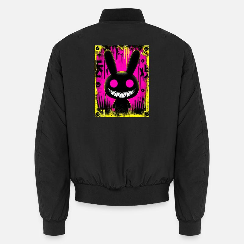 Electro Black Rabbit - Unisex Bomberjacke - Schwarz