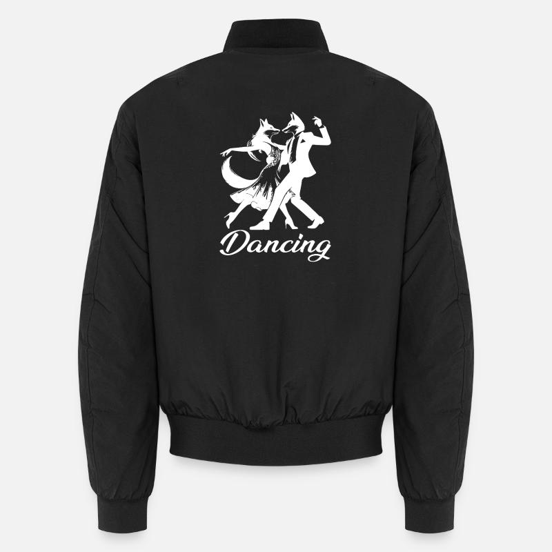 Tango Foxes Design – Danse - Bomber unisexe - noir