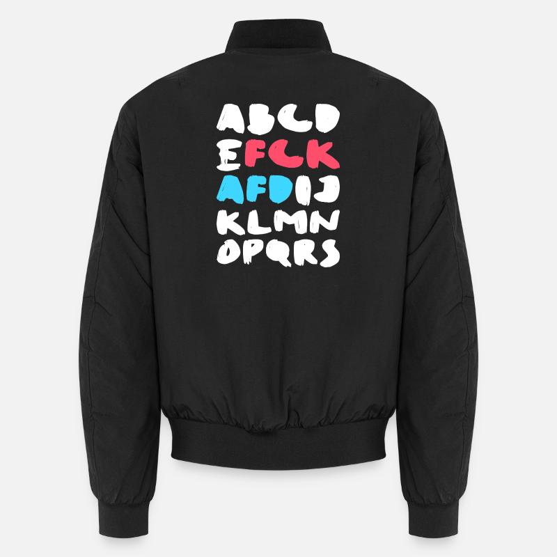 FCK AFD | Political Statement Design - Unisex Bomber Jacket - black
