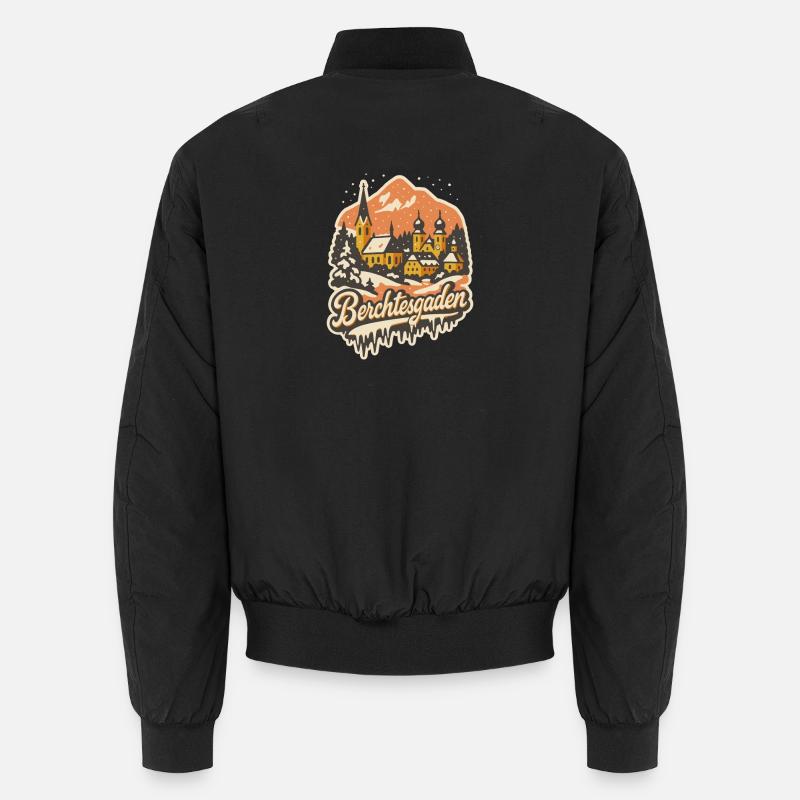 Berchtesgaden Winter Magic - Unisex Bomber Jacket - black