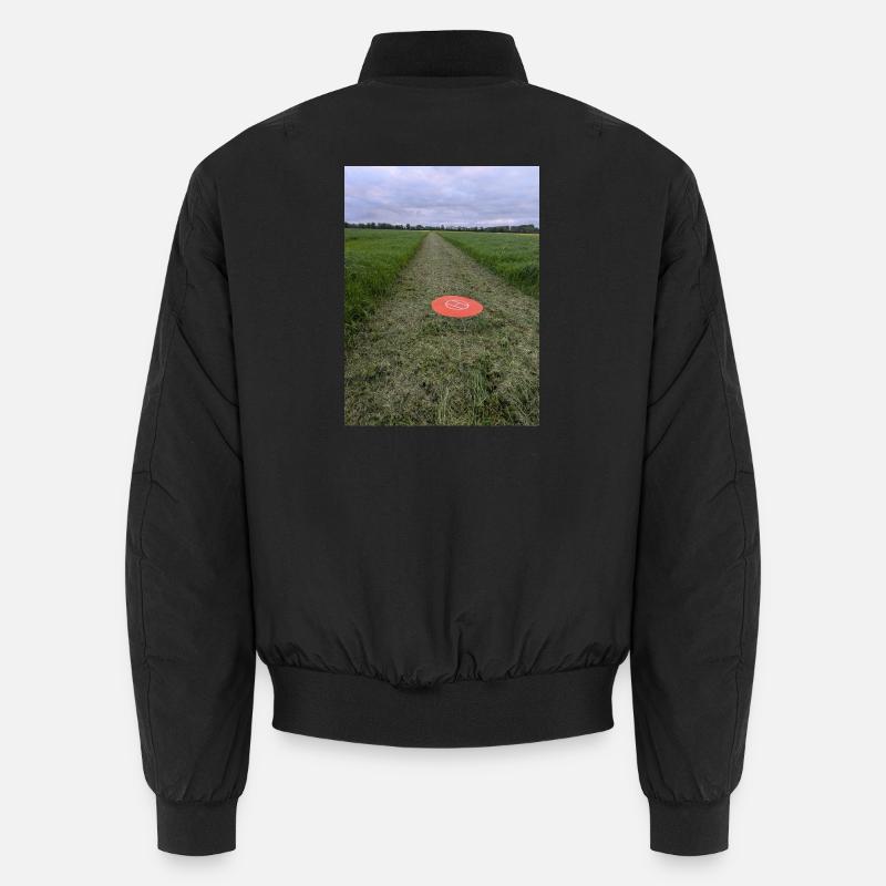Red Marker Field Path Drone Parking Mark Unisex Bomber Jacket