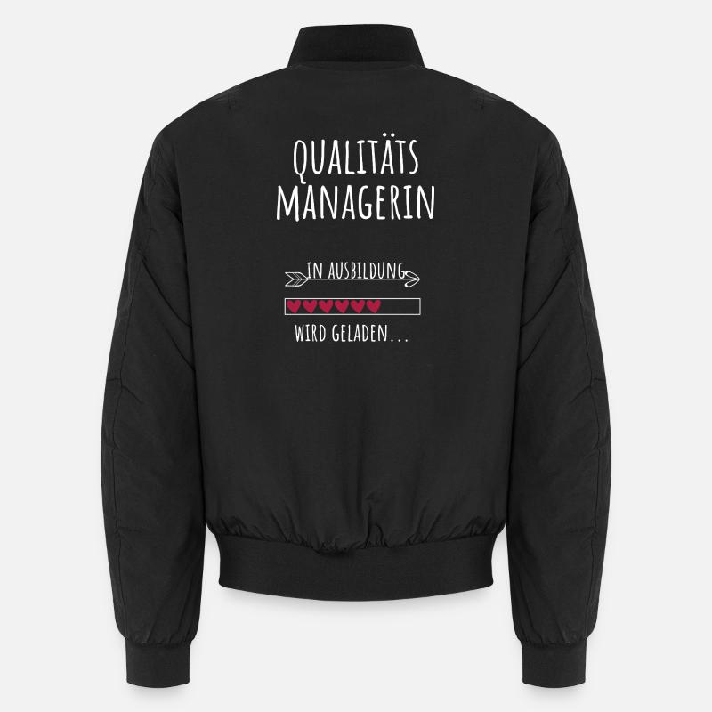 Quality Manager Quality Management Studies - Unisex Bomber Jacket - black