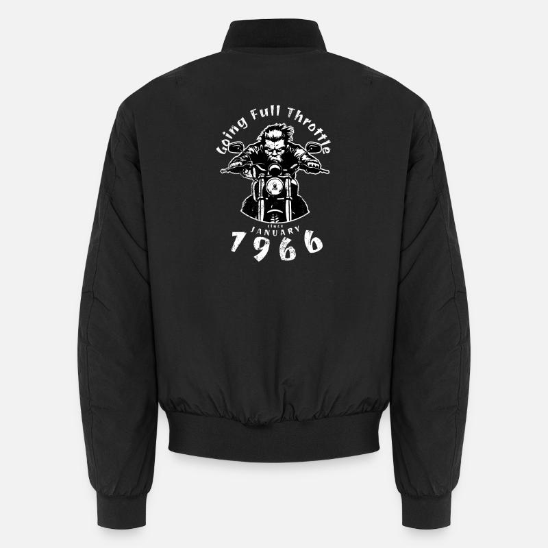 60. Geburtstag Going Full Throttle Since 01/1966 Unisex Bomber Jacket