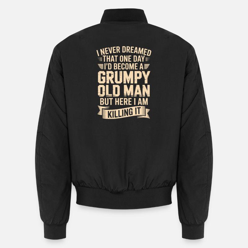 Grumpy Old Man: Es töten - Unisex Bomberjacke - Schwarz
