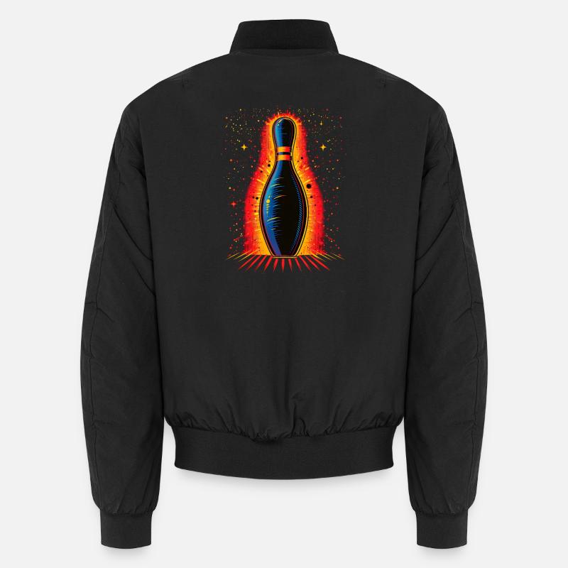 Bowling 80s Look Unisex Bomber Jacket