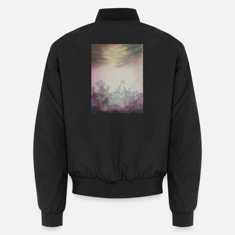 Pastel design - Unisex Bomber Jacket - black