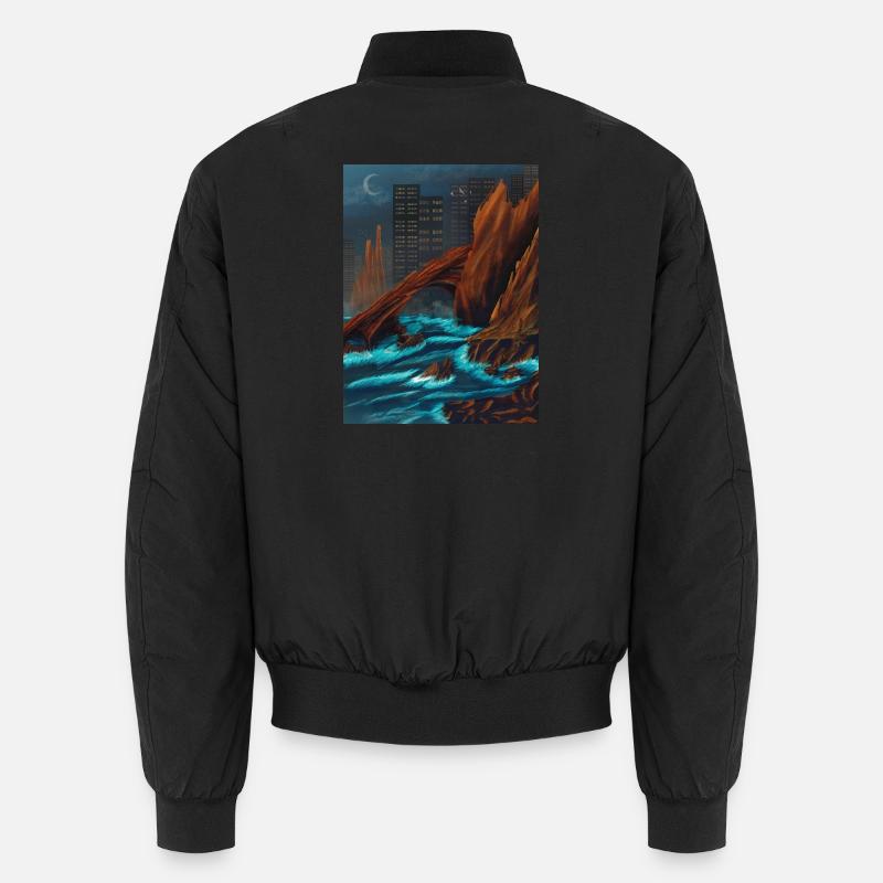 Roca Marina Nocturna - Unisex Bomberjacke - Schwarz