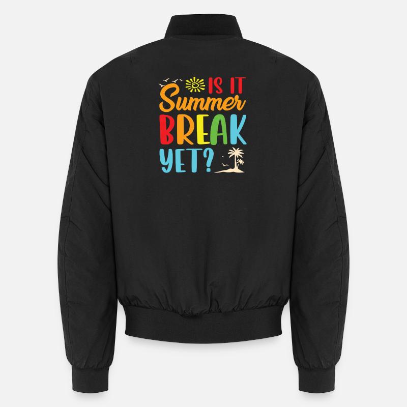 Summer break yet - Unisex Bomberjacke - Schwarz