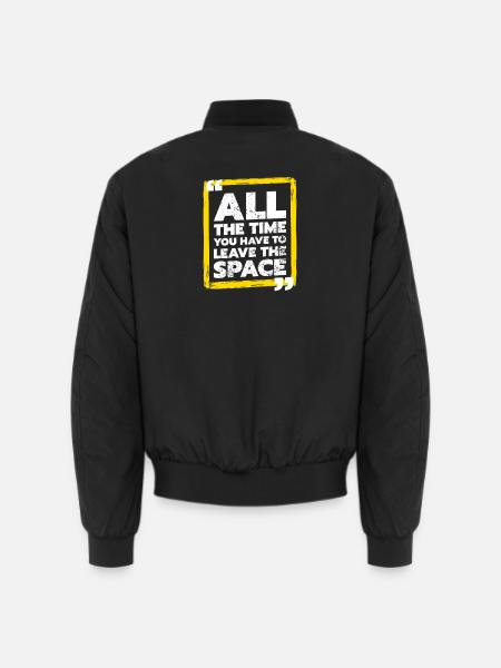 Lass den Raum - Unisex Bomberjacke - Schwarz