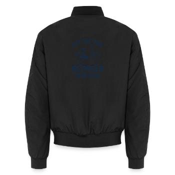 Put the fun... - Unisex Bomberjacke - Schwarz - Hinten - AI Model Male 185 light (185cm)